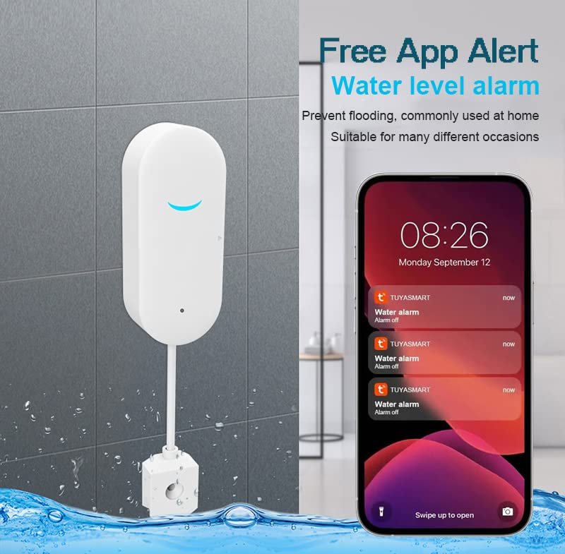 Tuya WiFi Smart Water Leak Sensor Alarm - Image 2
