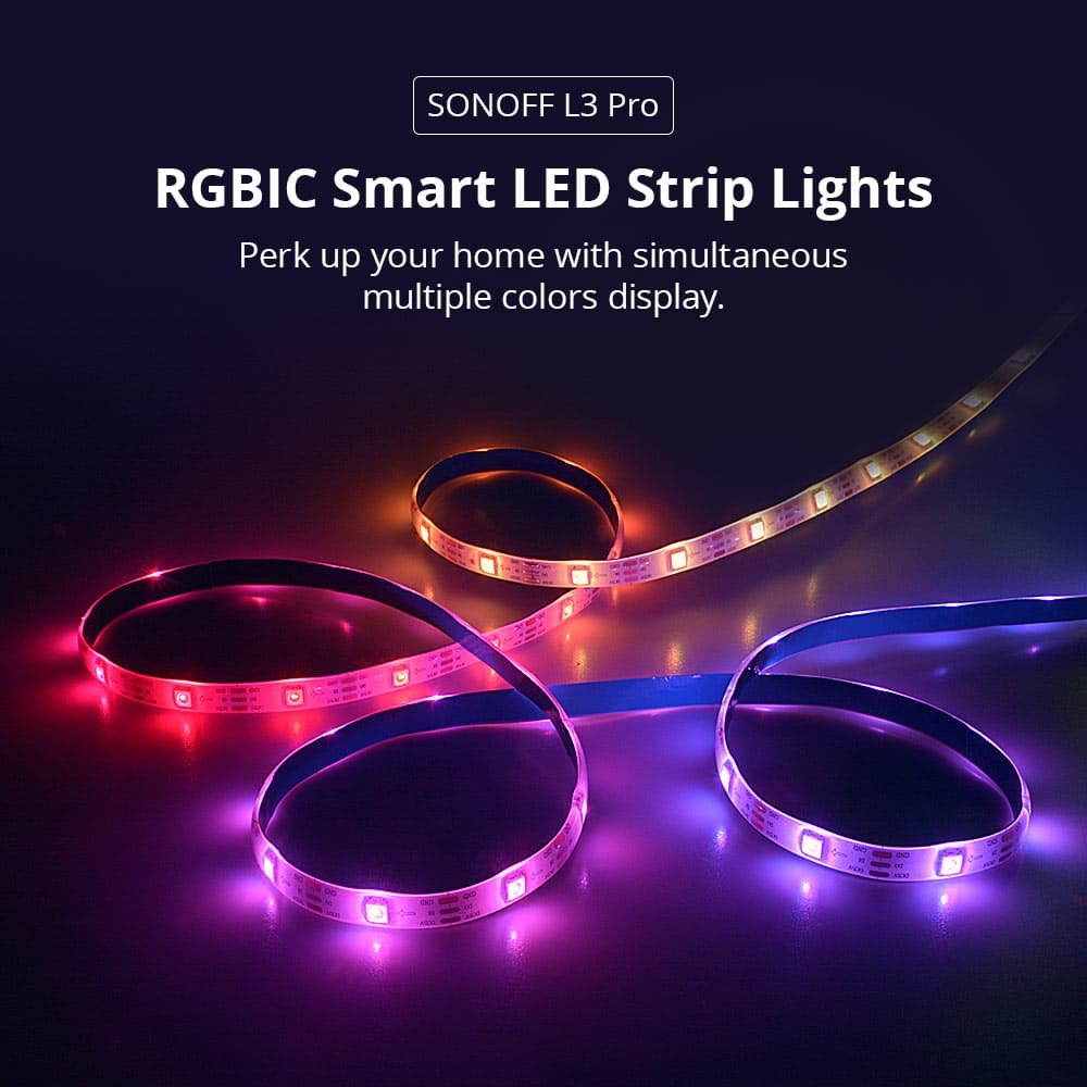 SONOFF L3 Pro RGBIC Smart LED Strip Lights (5M / 16.4Ft) - Image 3