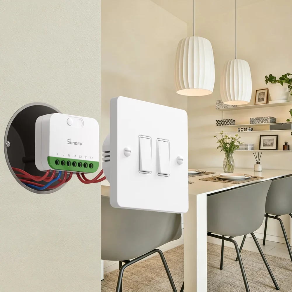 SONOFF MINI DUO 2-Gang Matter Over WiFi Smart Switch (MINI-2GS) - Image 2