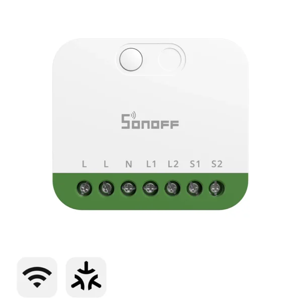 SONOFF MINI DUO 2-Gang Matter Over WiFi Smart Switch (MINI-2GS)