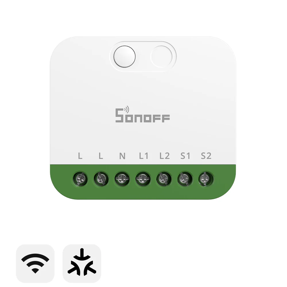 SONOFF MINI DUO 2-Gang Matter Over WiFi Smart Switch (MINI-2GS)