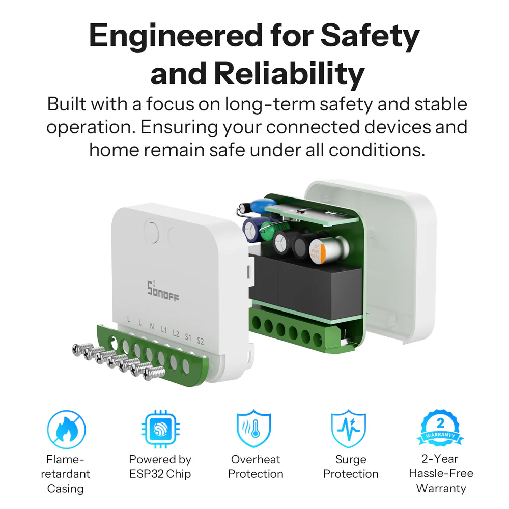 SONOFF MINI DUO 2-Gang Matter Over WiFi Smart Switch (MINI-2GS) - Image 7